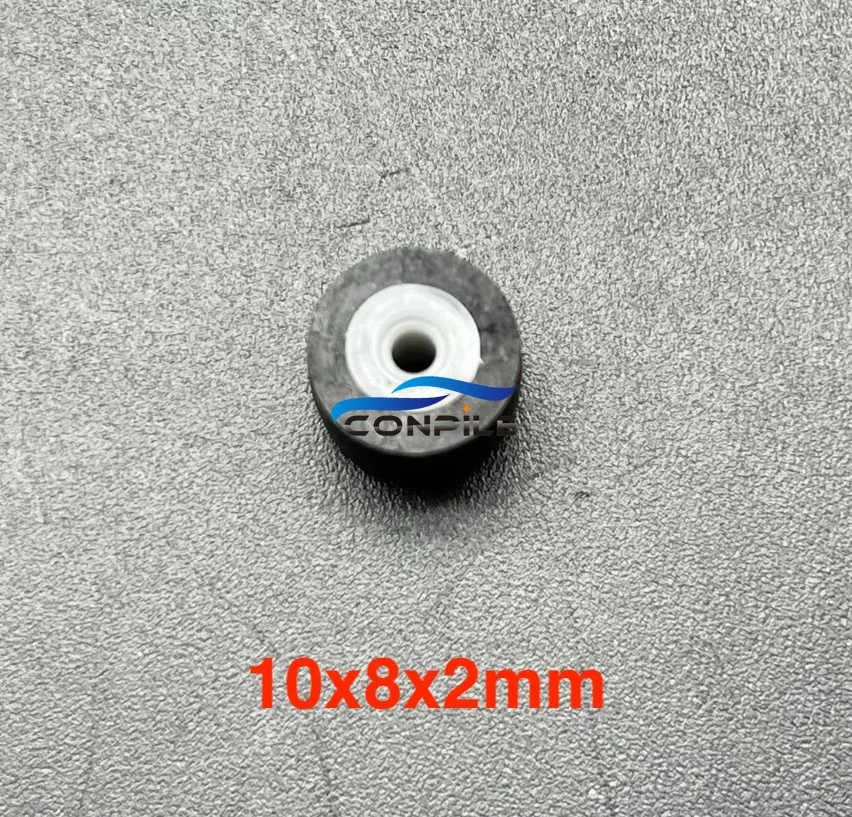 2pcs 10mmx8x2 wheel belt pulley rubber pinch roller for JVC Stereo player audio tape recorder cassette deck