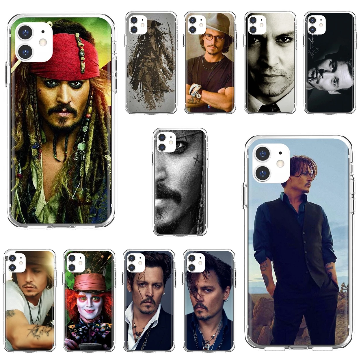 Силиконовый чехол с изображением пиратского Карибского Джонни Депп Джека для