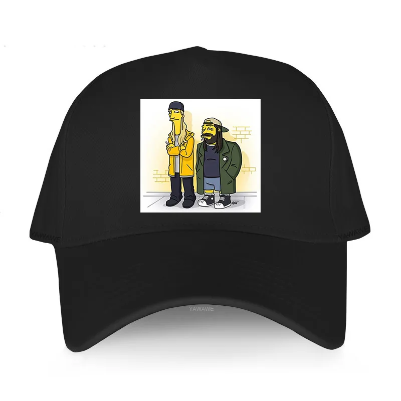 Женские летние крутые кепки с забавным принтом Снэпбэк Джей и Тихий Боб