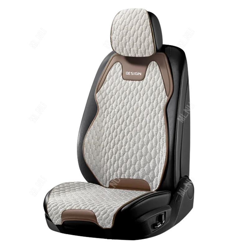 Фото Подушка для автомобильного сиденья для BYD Seal 5 DM-i/King DM-i/Chazor, аксессуары 2025/2024 – Эко-льняная ткань, перфорированный дизайн, дышащая, 2022-2023 №5