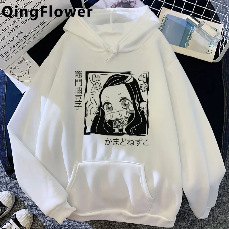 

Толстовка мужская с капюшоном, аниме киметсу но ииба, убийца демонов, атака на титанов, свитер с принтом в Корейском стиле, гранж