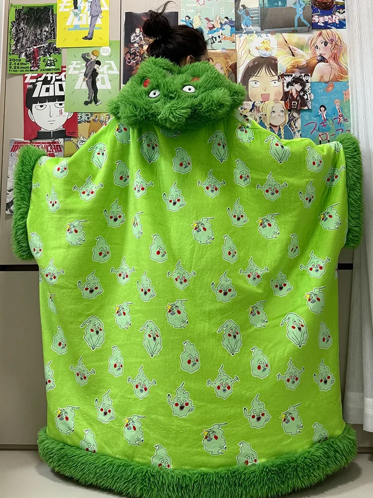 Аниме Mob Psycho 100 Dimple косплей накидка с героями мультфильмов пижама капюшоном