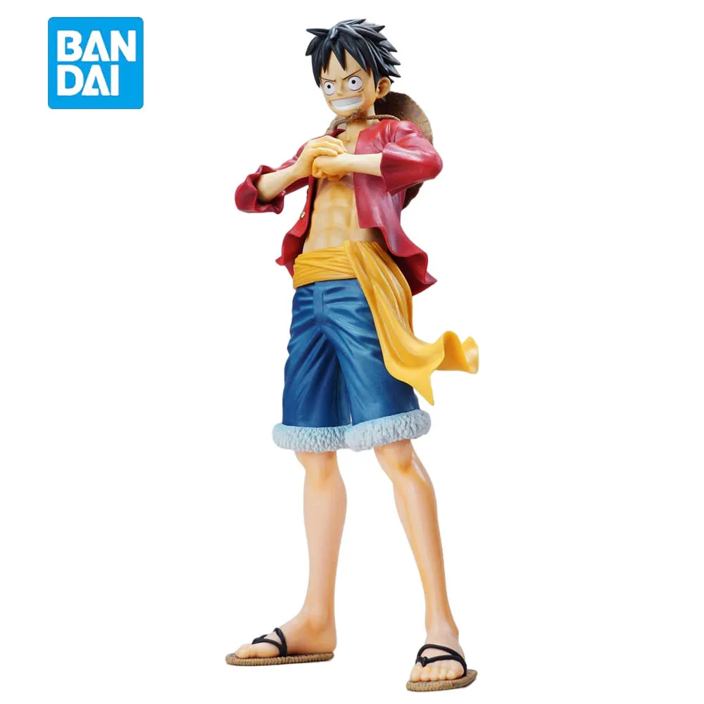 

28CM Monkey D Luffy Figur 100% Original Bandai One Piece Anime Figure Ornaments Collectible Model Dolls Toy For Gift