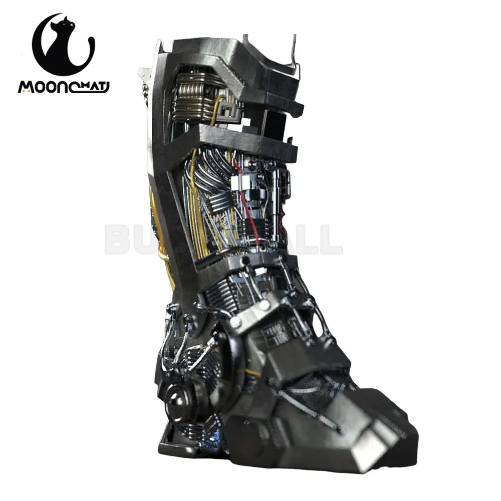 

32cm Iron Man Flame Launcher Reactor Figure Iron Man Leg Inner Structure Figurine With Led Marvel Mechanical Luminous Ornament