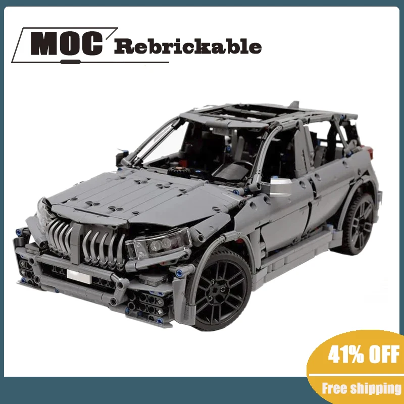 

NEW 2441PCS Super racing technology car MOC electric remote control city dirt bike blocks model DIY Children toys birthday gifts