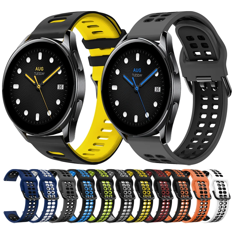 

Ремешок силиконовый для Xiaomi Watch S2 46 мм 42 мм, спортивный Браслет Для Xiaomi S1 Pro / Active / Mi Watch, аксессуары для наручных часов