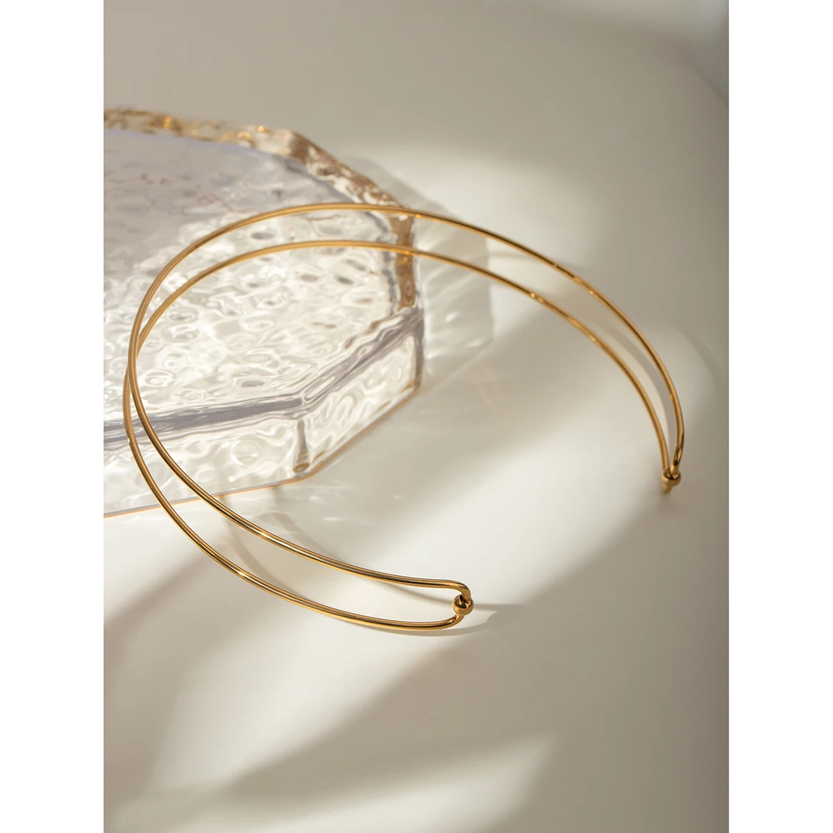 Очаровательное минималистичное двойное ожерелье из нержавеющей стали чокер для