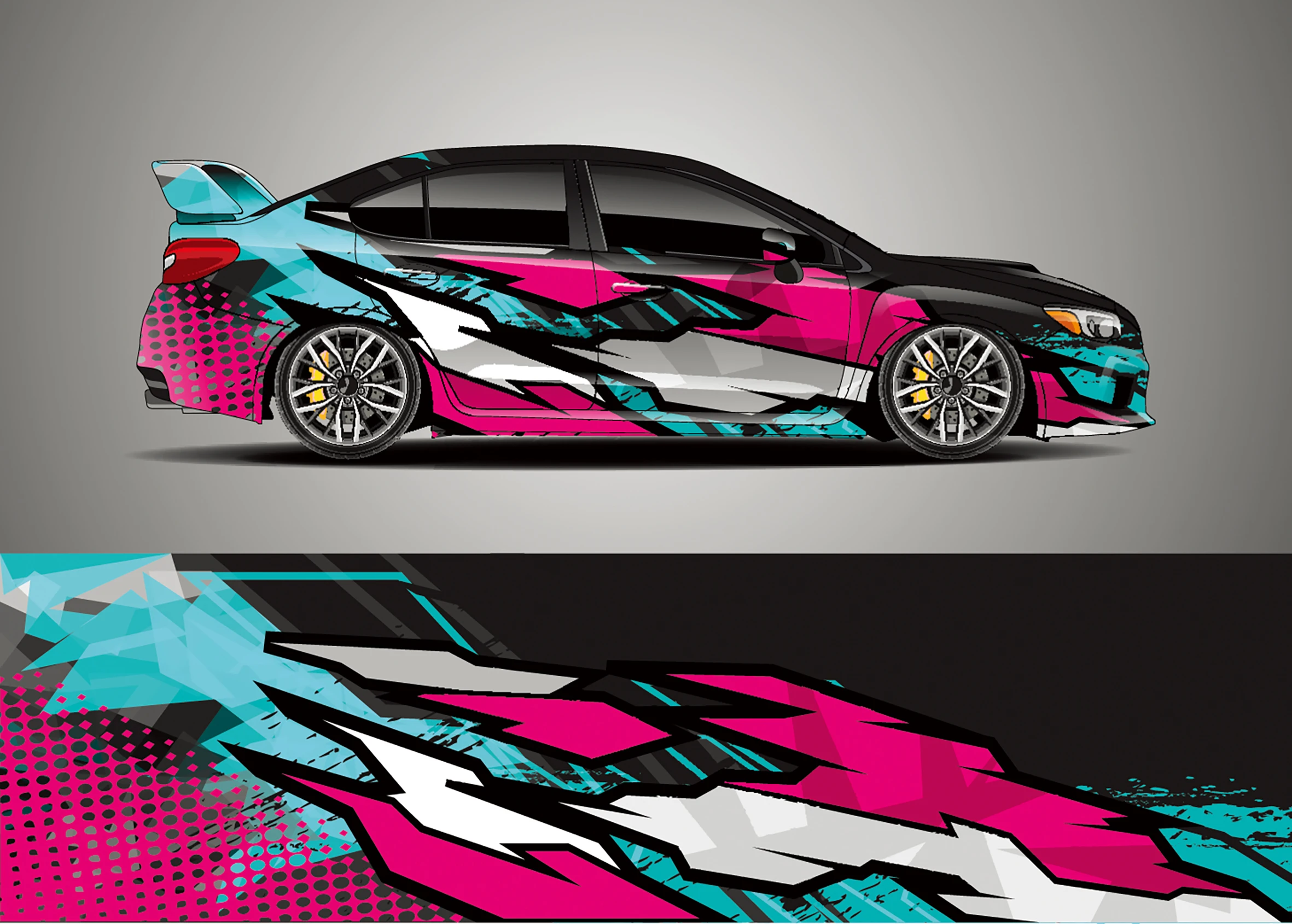 Color Stitching Full Body Racing Graphic Decal Vinyl Wrap Camo Custom Size Color Changing Film Color Changing Film Car Full Wrap