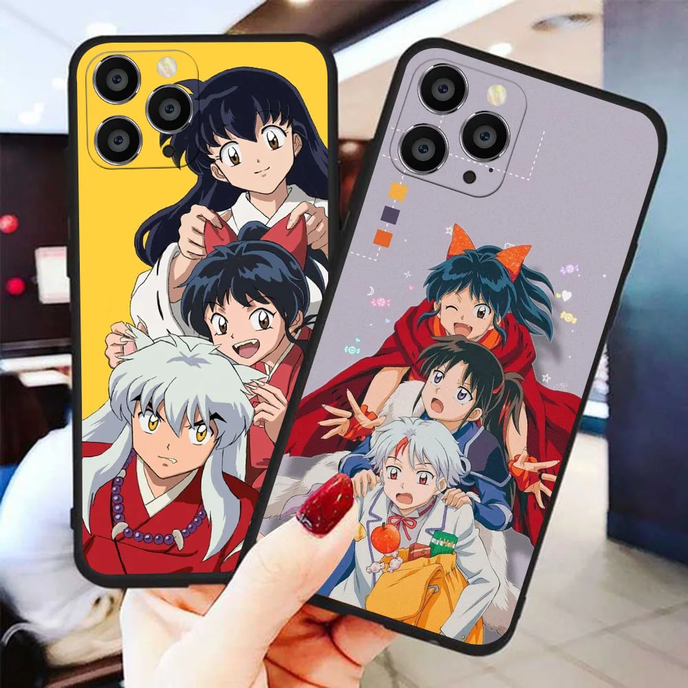 Силиконовый чехол для iPhone X XS 5 5S 6 6S SE 14 15 16 Pro Max Plus MR-34 Inuyasha