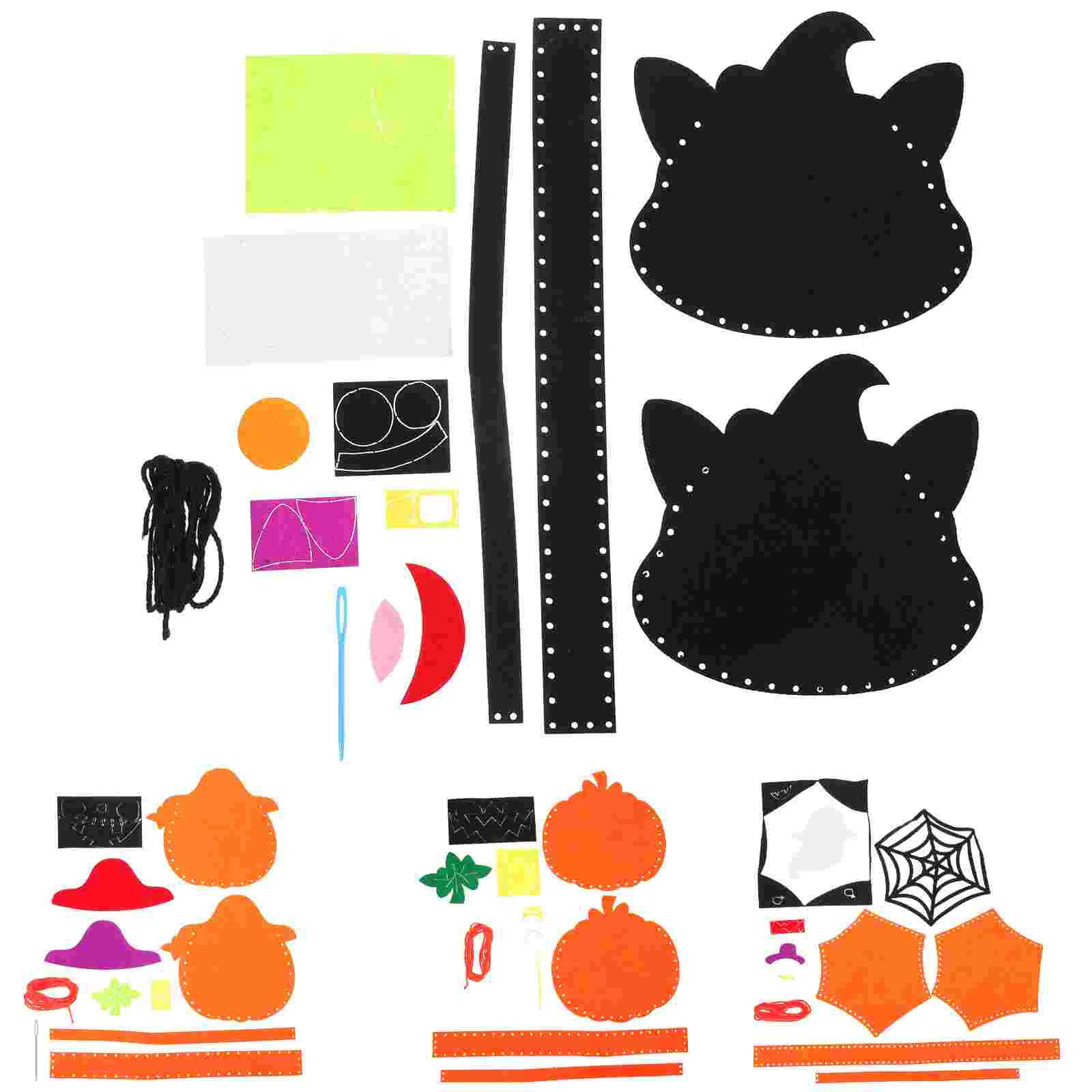 

4 Sets Halloween Party Handheld Bags DIY Candy Bag Treat Bag Festival Gift Bag Sweets Pouch