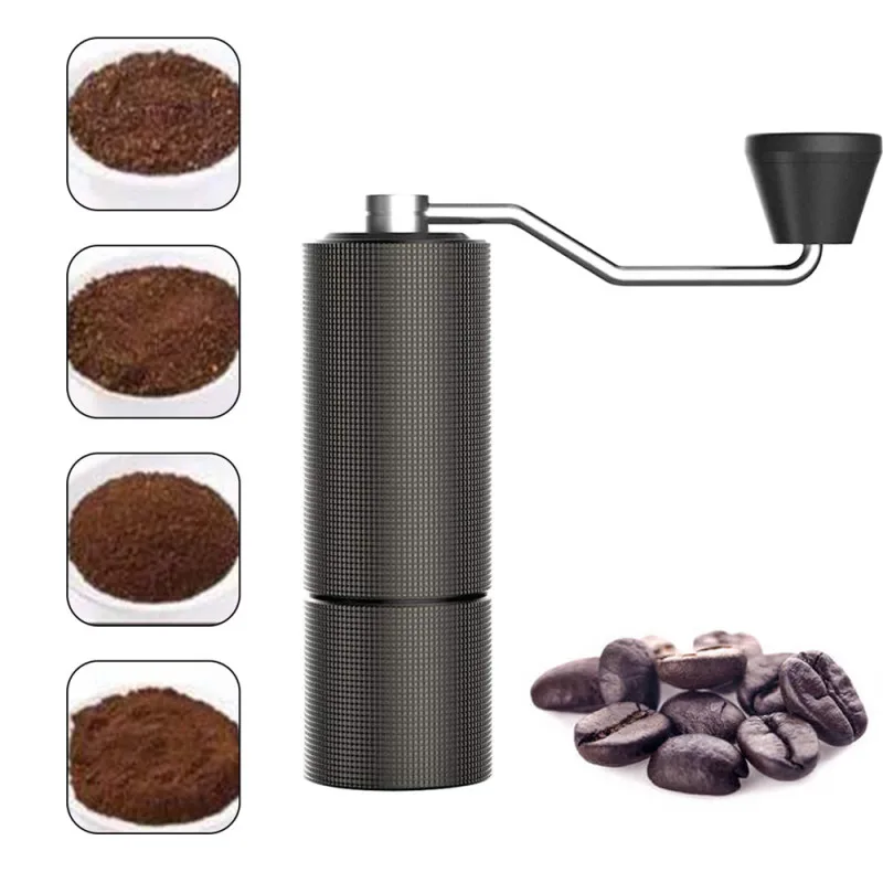 

Coffee Grinder Chestnut Portable Hand Coffee Bean Grinder CNC Grind Machine Mill With Double Bearing Positioning