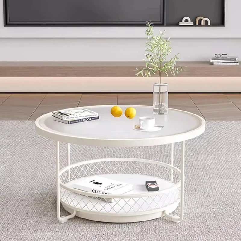 Круглые белые журнальные столики в скандинавском стиле современный дизайн