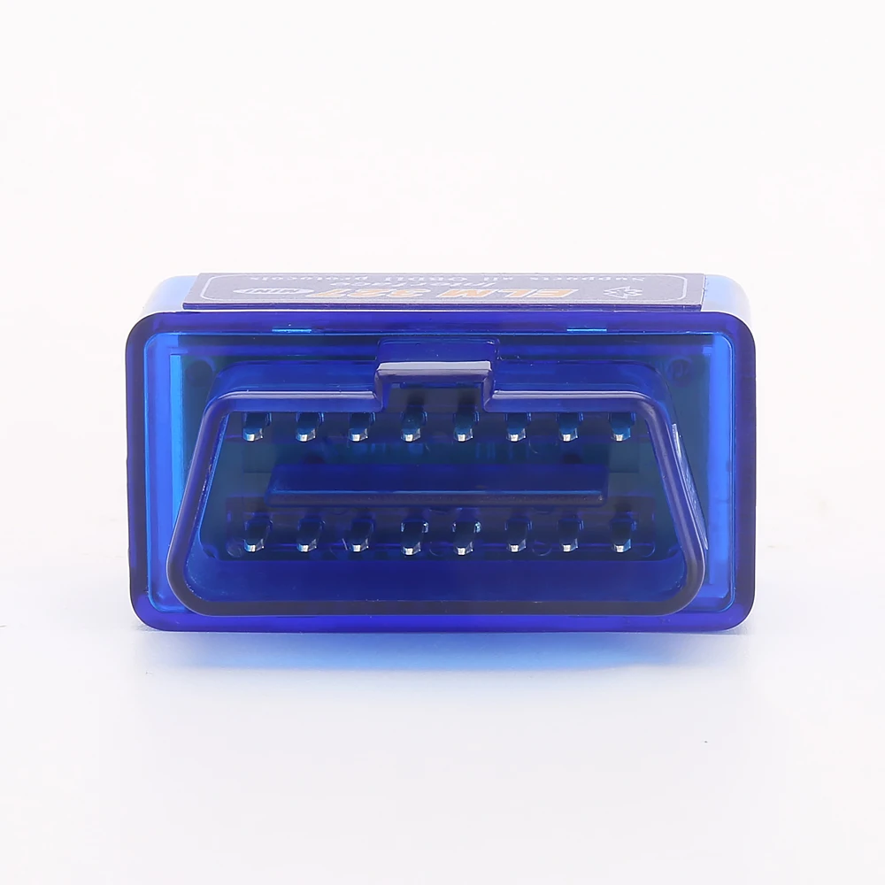 Автомобильный диагностический сканер OBD2 синего цвета Супер Мини ELM327 Bluetooth модуль