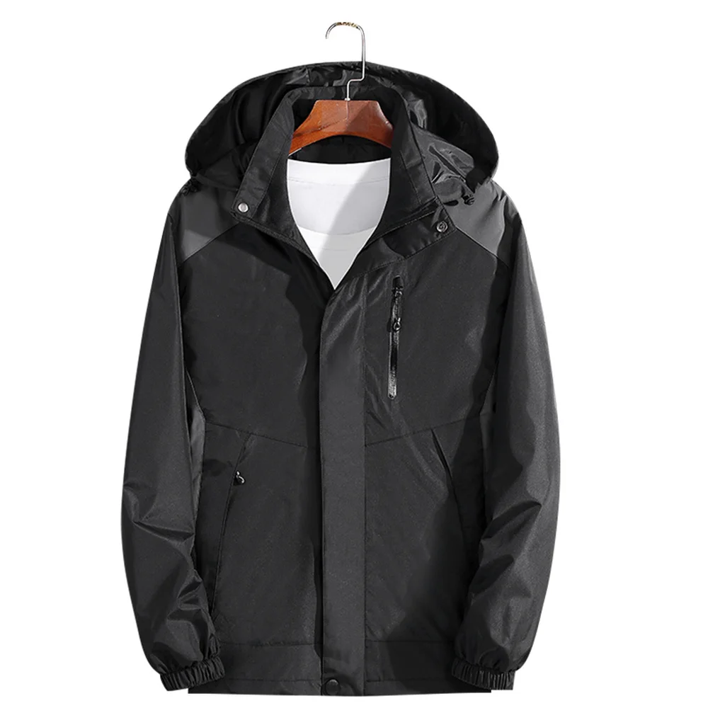 Водонепроницаемая куртка с мягкой оболочкой Мужская Уличная ветровка капюшоном