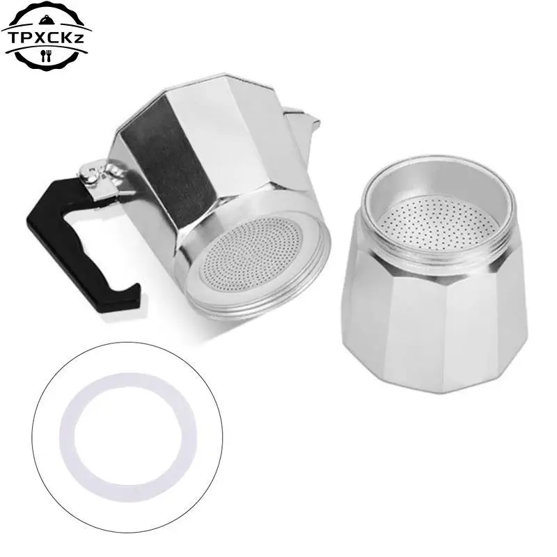 3 Silicone Gaskets And 1Pc Stainless Steel Filter Moka Pot C