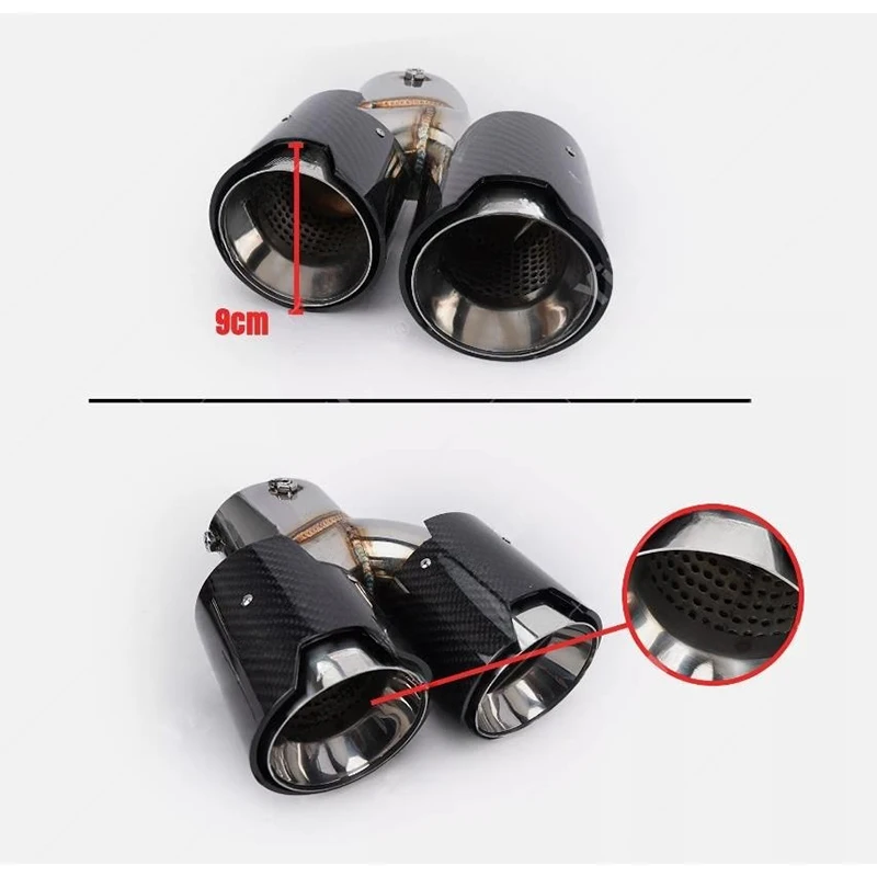 2 шт. четырехъядерный наконечник выхлопной трубы для BMW G20 G21 M340i 330i 2019-2023 глушителя