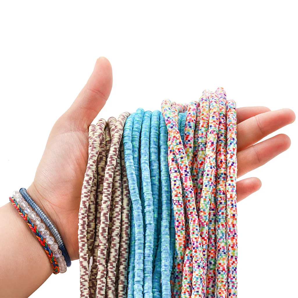 Плоские круглые бусины из полимерной глины 350 шт./лот 4-8 мм чип-диск свободный