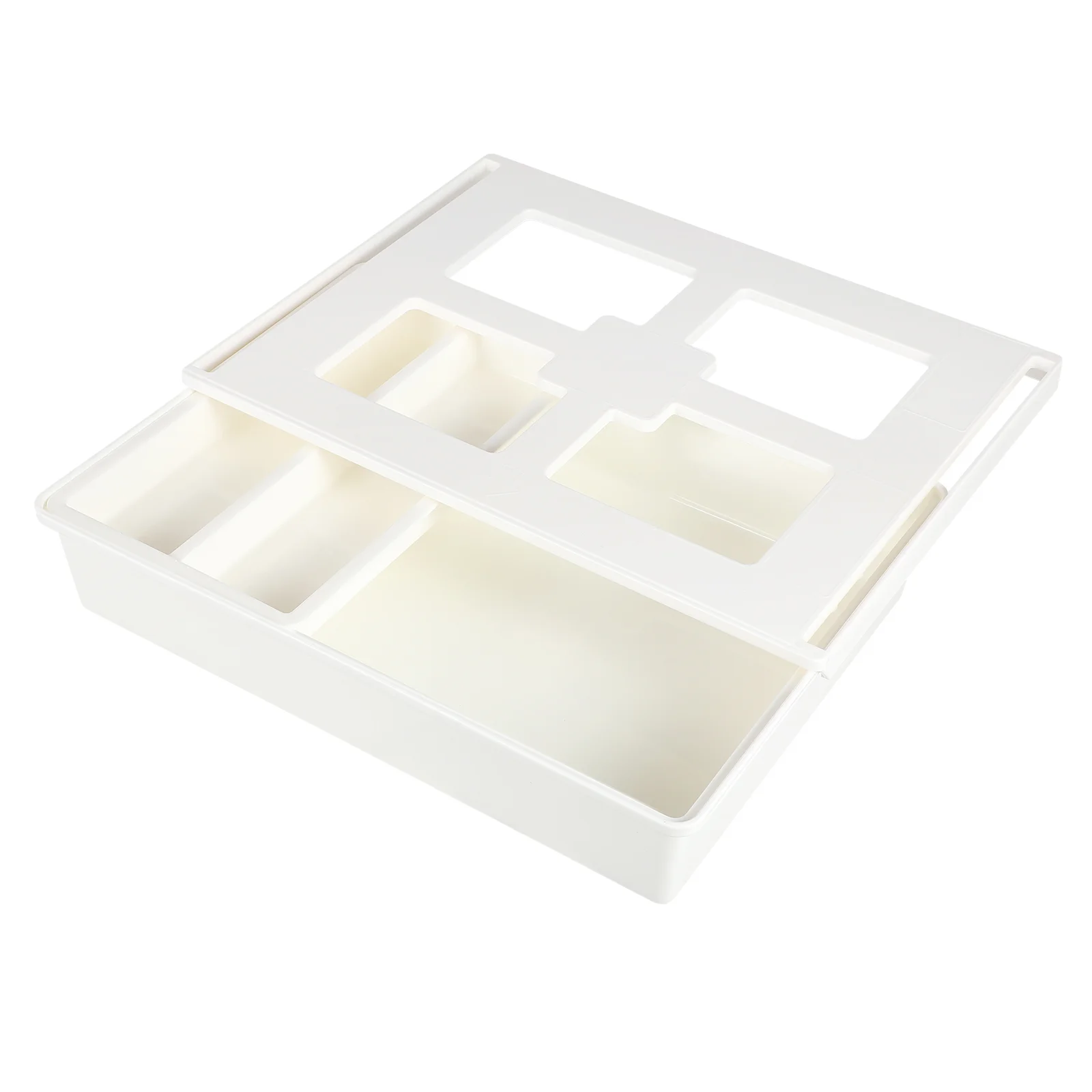 

Manager Desk Drawer Self-adhesive Storage Organizer Stationery Tray Desktop