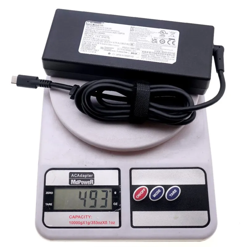 Фото Оригинальный адаптер питания A20-135P1A A21-135P1A 20V 6.75A 135W Type C AC PD-135ABH для ноутбуков SAMSUNG, зарядное устройство A135SP01Q OEM №1