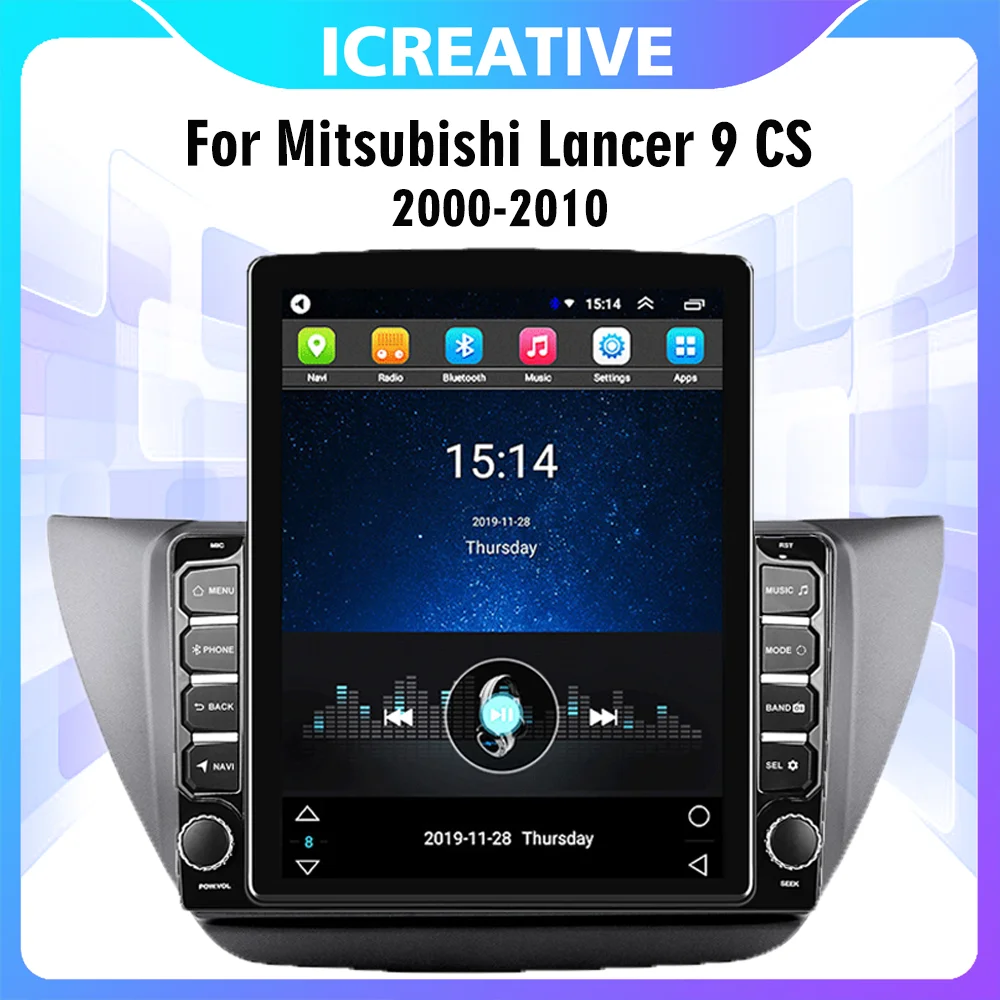 

Car Multimedia Player 2 Din 9.7" Tesla Screen For Mitsubishi Lancer 9 CS 2000-2010 GPS Navigator 4G Carplay Android Autoradio