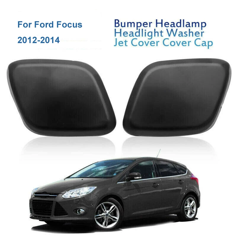 Черный Пластиковый Чехол Для Насадки Омывателя Фар Автомобиля Пара Передних