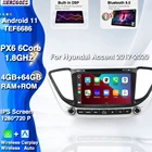 Автомобильный DVD-плеер Carplay PX6 Android 11 для Hyundai Accent Verna Solaris 2017-2020 Navi GPS Радио стерео аудио Vocie управление DSP