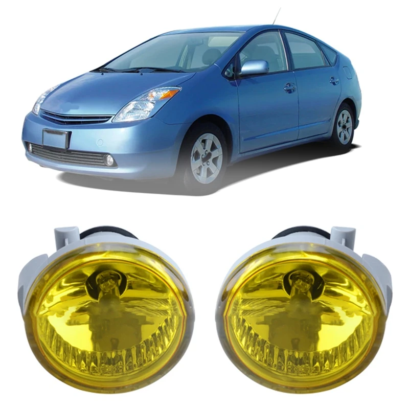 2Pcs Fog Light Assembly Spot Driving Lamp For Toyota Prius 2004-2009 Highlander 2004-2007 Echo MR2 Spyder 8122152070