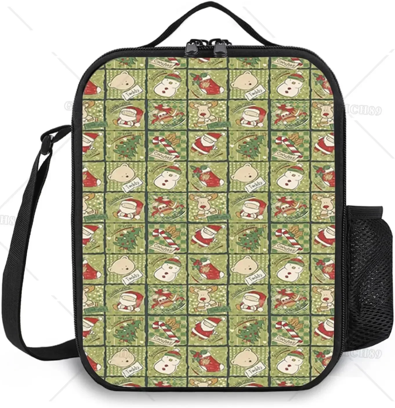 Рождественский Ланчбокс Унисекс Портативный Контейнер Для Завтрака С Дизайном