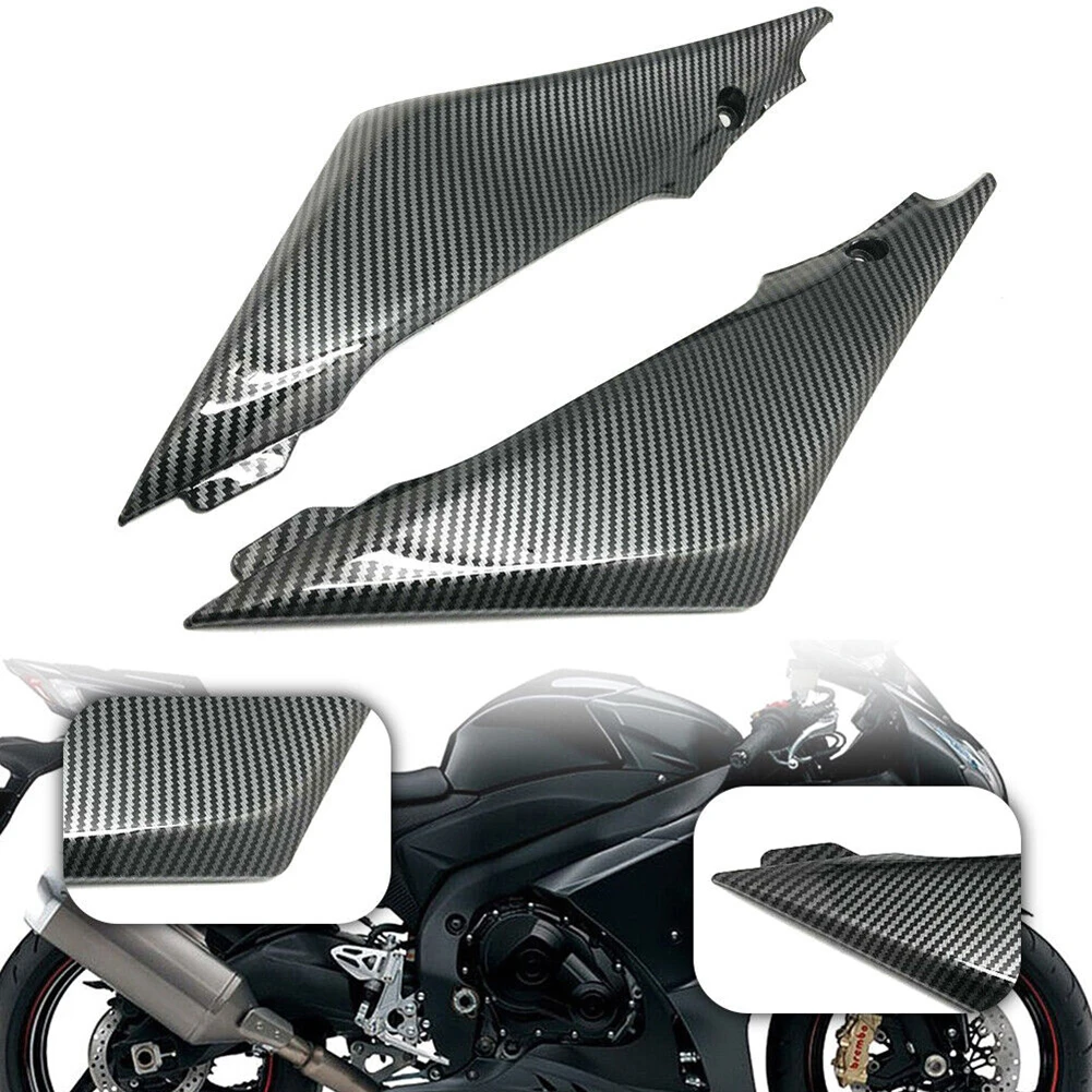 

Part Fuel Gas Cover Fairing 2pcs Carbon Fiber For SUZUKI GSX-R 1000 05-06 K5 Rear Left And Right Tank Side Brand New