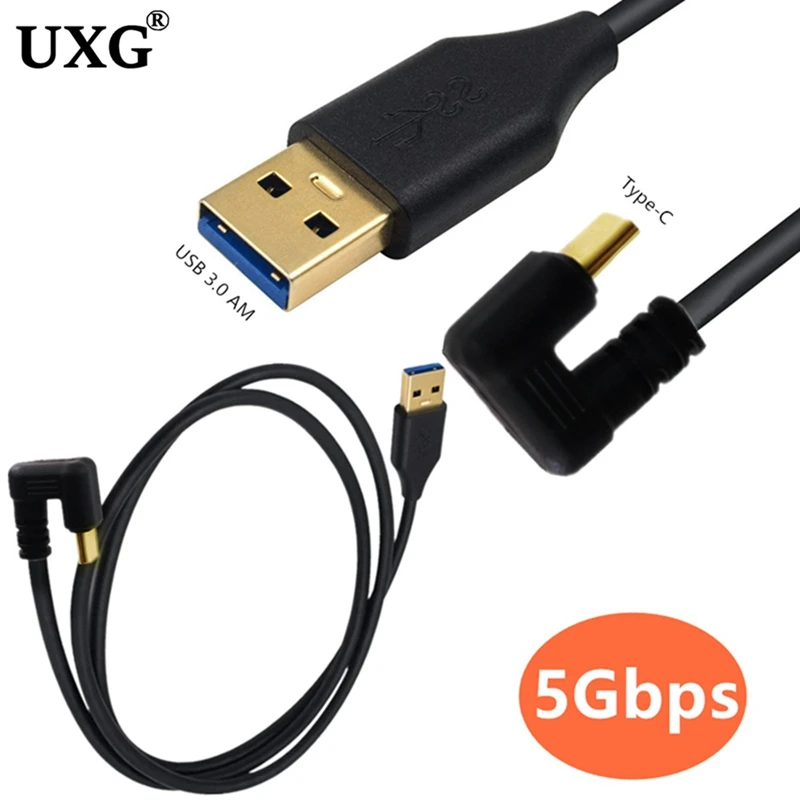 

USB C To USB3.0 Camera Cable USB Type C Cable 3A Fast Charging Date Cable 180 Degree U Shape USB Type C Short Cable 0.2m 1m 1.8m