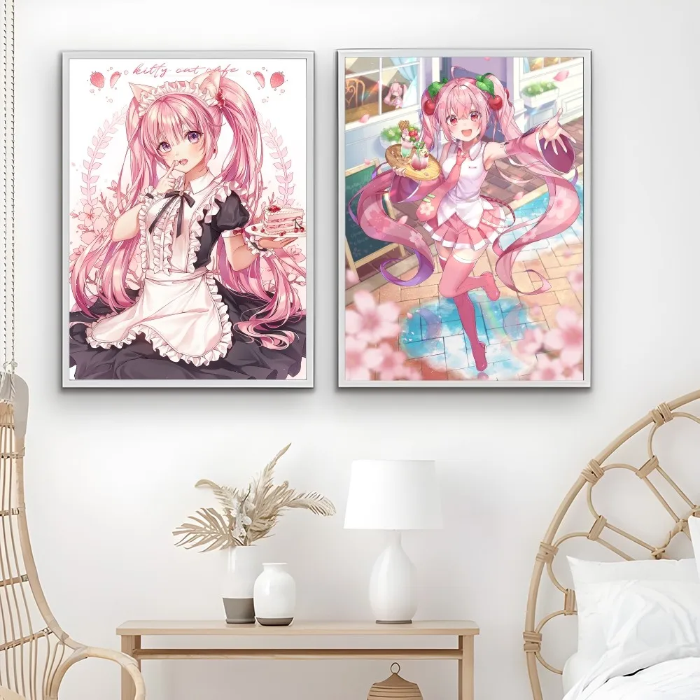 Virtuall H-HAtsuNE Ido M-MIku постер для девочек липкая настенная художественная печать