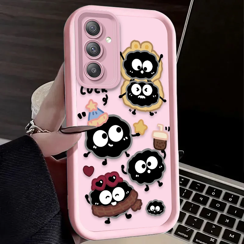 Чехол Cartoon Lovely Big Eye Eggette для Samsung Galaxy S25 S24 S23 Ultra S22 S21 Plus FE 5G A54 A34 A14 A73 A53 A33 Чехлы