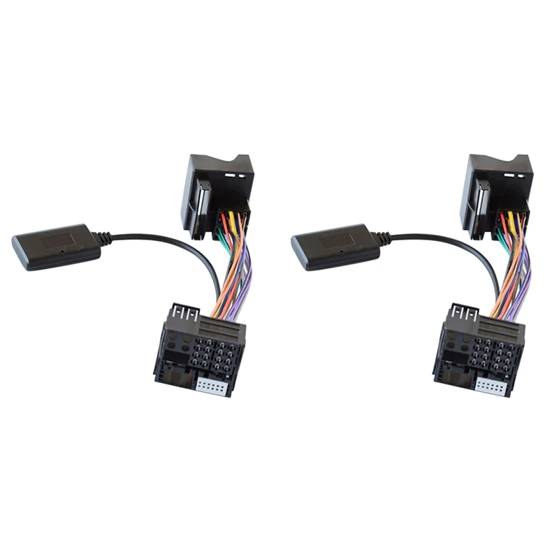 2 шт. адаптер аудиокабеля автомобильный Bluetooth аудиоадаптер для Peugeot Citroen C2 C5 RD45 RD4