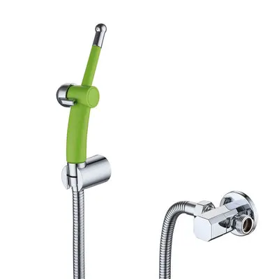 

Simple Nozzle Chrome / Green Sanitary Ware Toilet Bathroom Close Stool ABS Bidet Faucet Woman Cleaner High Pressure Spray Gun