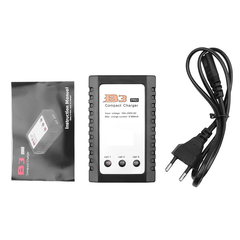 

RC B3 Pro Compact Balance Charger 2S 3S Lipo for 10W 20W 7.4V 11.1V Lithium LiPo Battery for iMaxRC iMax