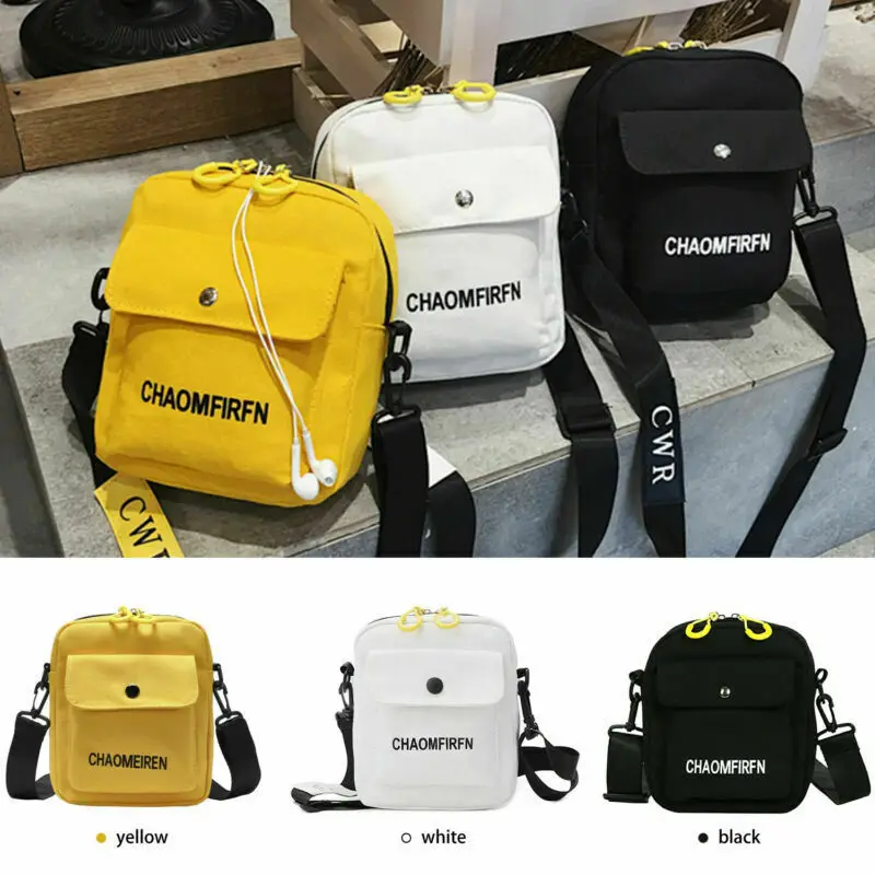 

Квадратная холщовая Маленькая женская сумка, универсальная сумка через плечо в Корейском стиле для студентов, сумка на плечо с принтом и надписью