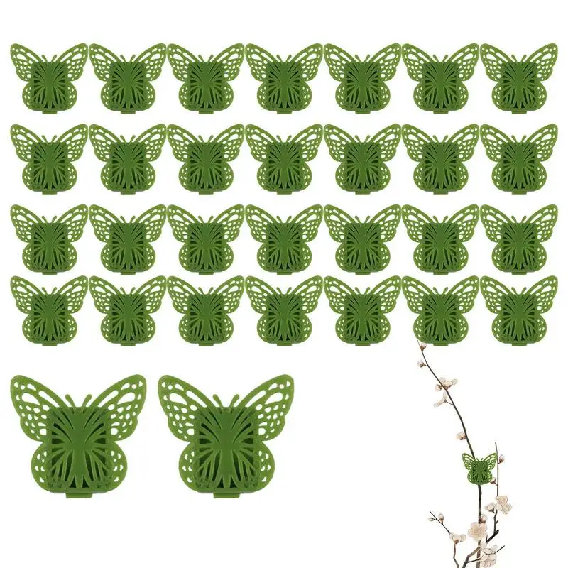 

Plant Vine Wall Clips 30PCS Animal Shape Garden Plant Clips For Vines Green Adhesive Fixer Sticky Plants Climbing Clip