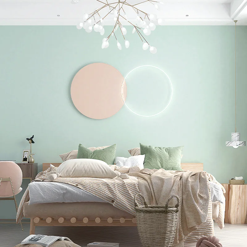 

Wallpap Wallpaper Light Color Nordic Pure Color Living Room Bedroom Matte Wallpaper Wall Papers Home Decor