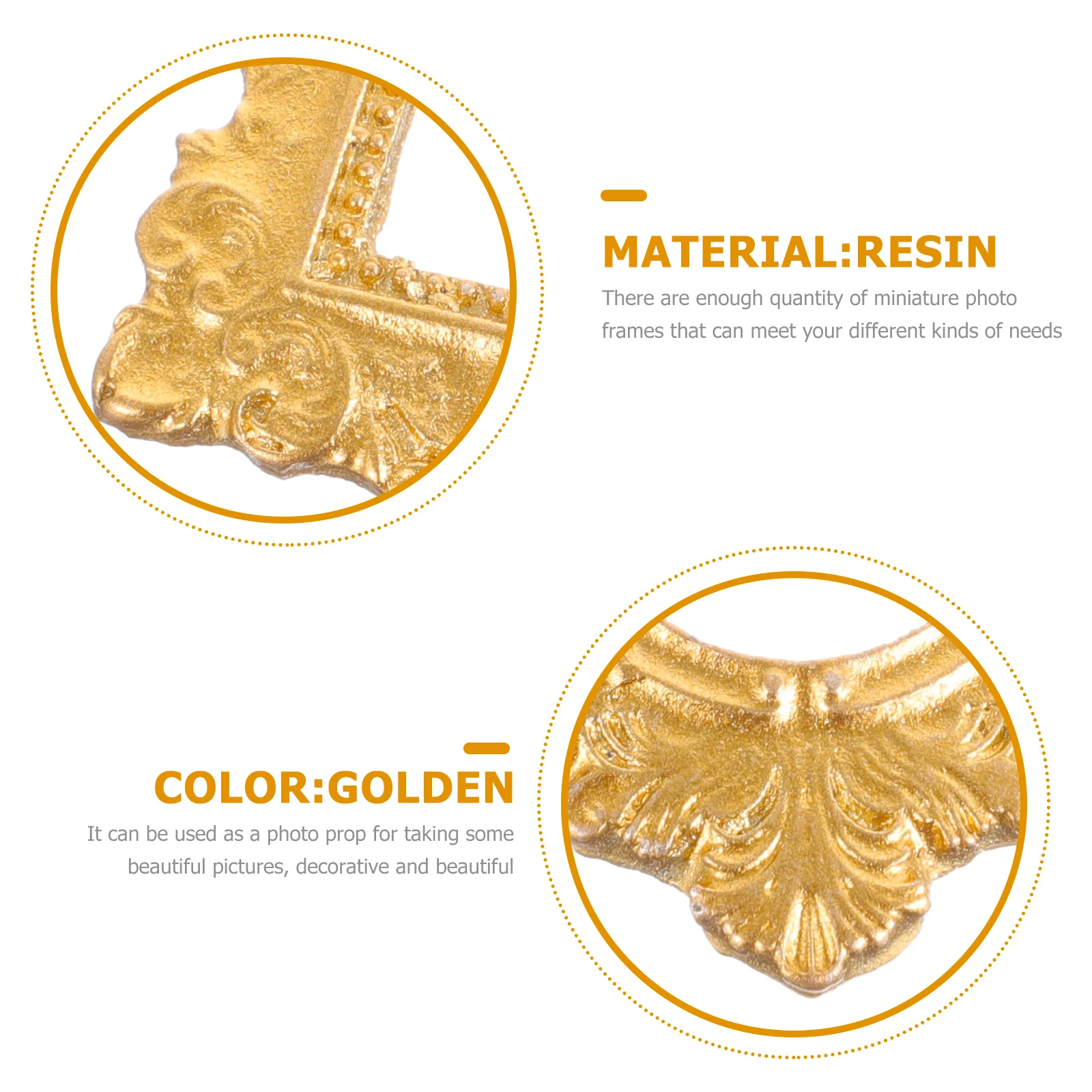 15 шт. фоторамка мини-домик украшения для фотографий ретро рамки смола винтажный