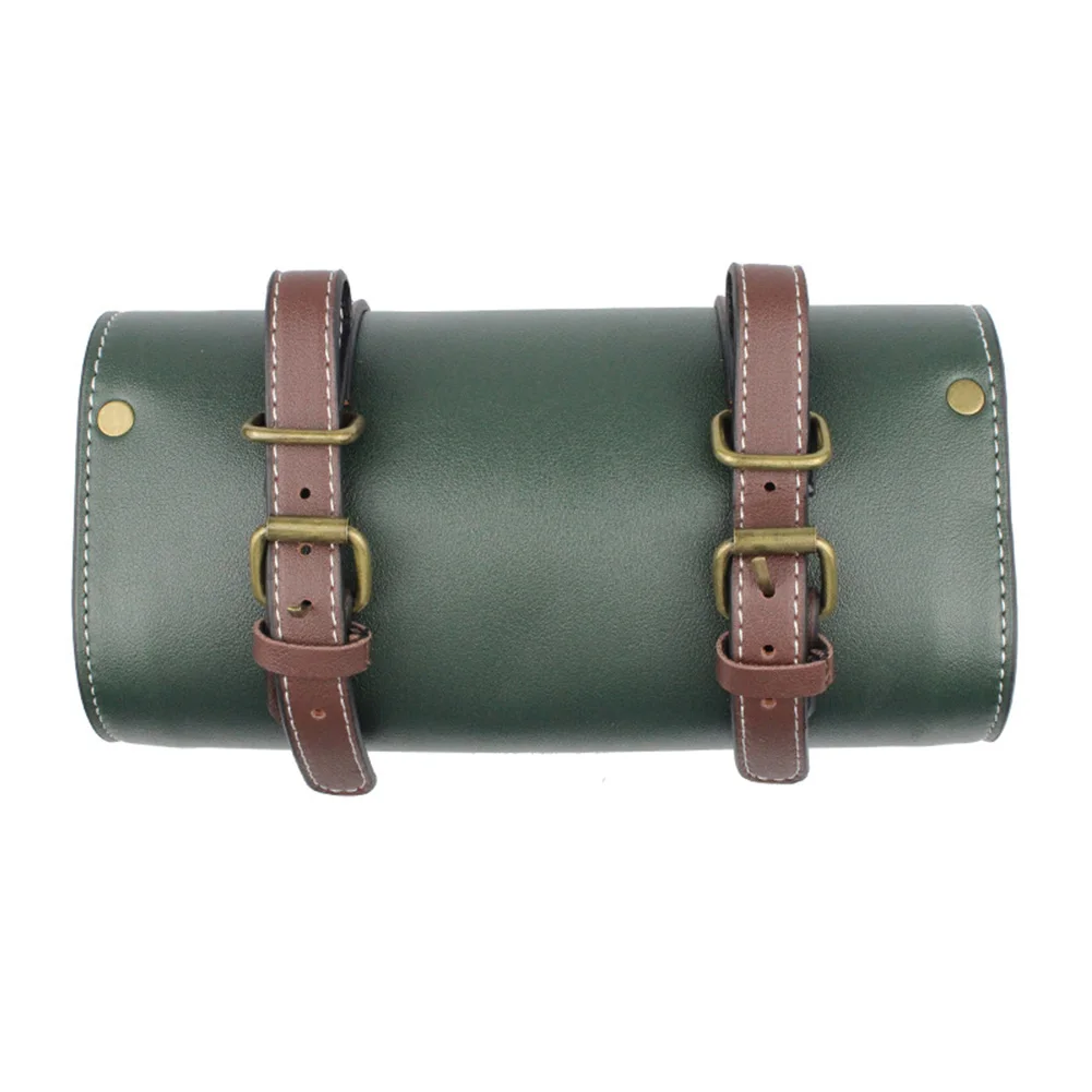 

Side Pockets Storage Box Mounting Luggage Case Artificial Leather Travel Motorcycle Saddle Bag With Straps Tool Pouch Handlebar