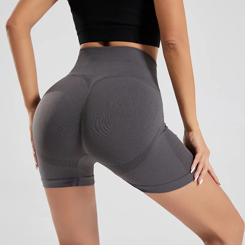 

Workout Seamless Shorts Quick Dry High Waist Scrunch Butt Sports Shorts Sexy Fitness Yoga Short Pant Gym Clothing For Women