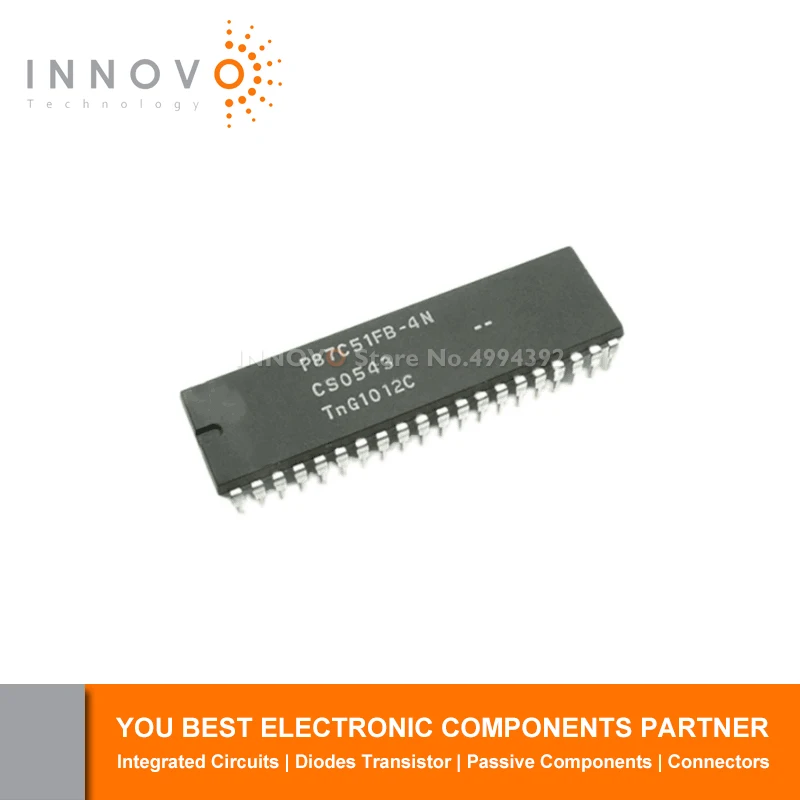 INNOVO 2 шт./лот P87C51FB-4N P87C51FB P87C51 DIP-40 Бесплатная доставка, новый оригинальный
