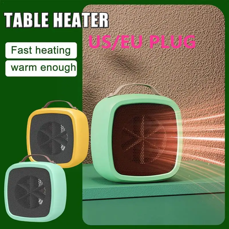 

500w Portable Electric Heater Mini Wall Mount Home Heater Thermostat Heat Fan Warm Office Fast Remote Air Silent Warmer Des F1z5