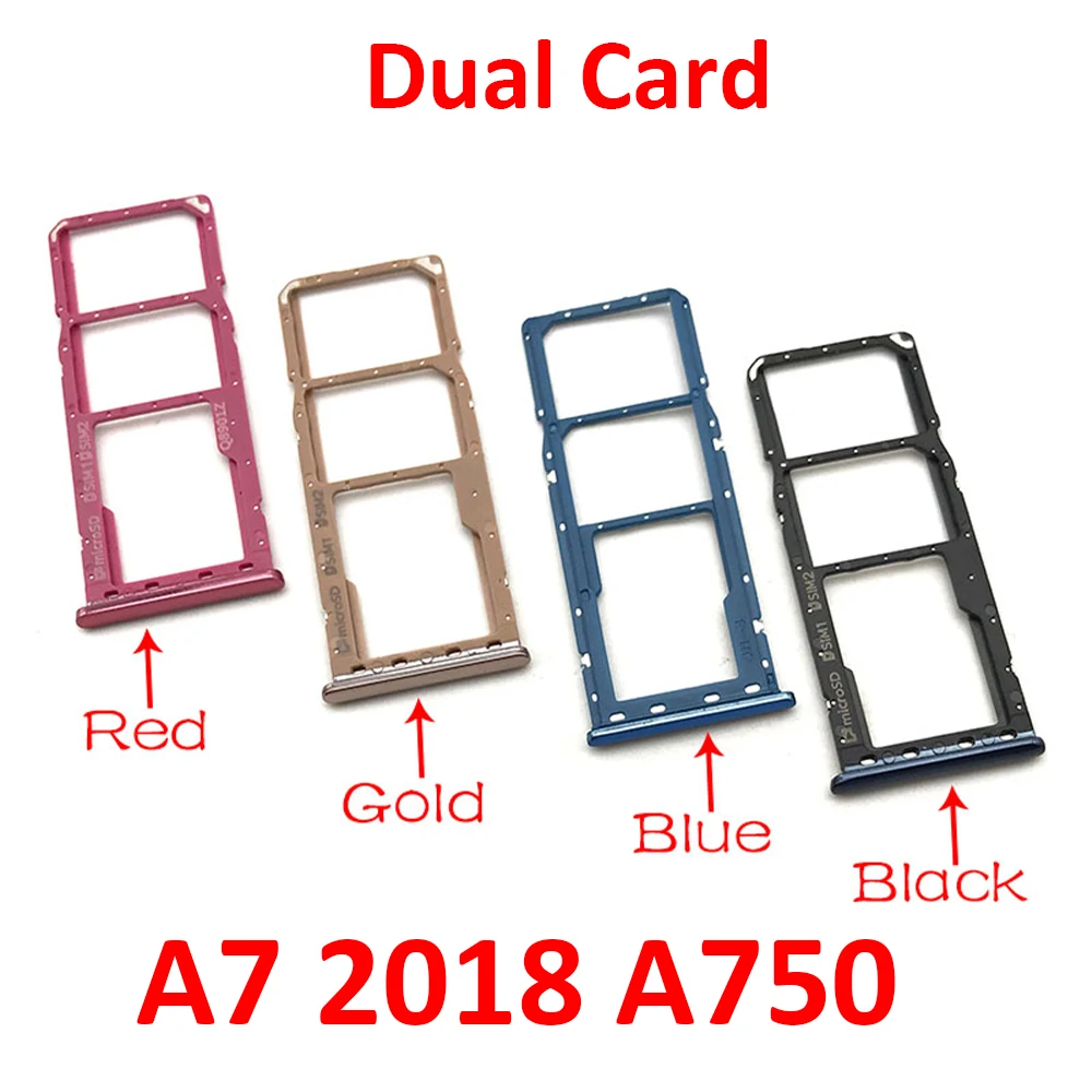 Фото 50 шт., для Samsung A10 A20E A20 A30 A40 A50 A60 A70 A80 A920 A750 A720 лоток для SIM-карты, ящик для чипа, держатель, адаптер, аксессуары №3