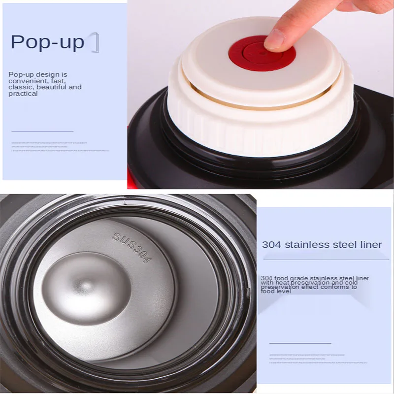 1200-4000 мл большая термобутылка вакуумные фляжки изолированная Термокружка Из