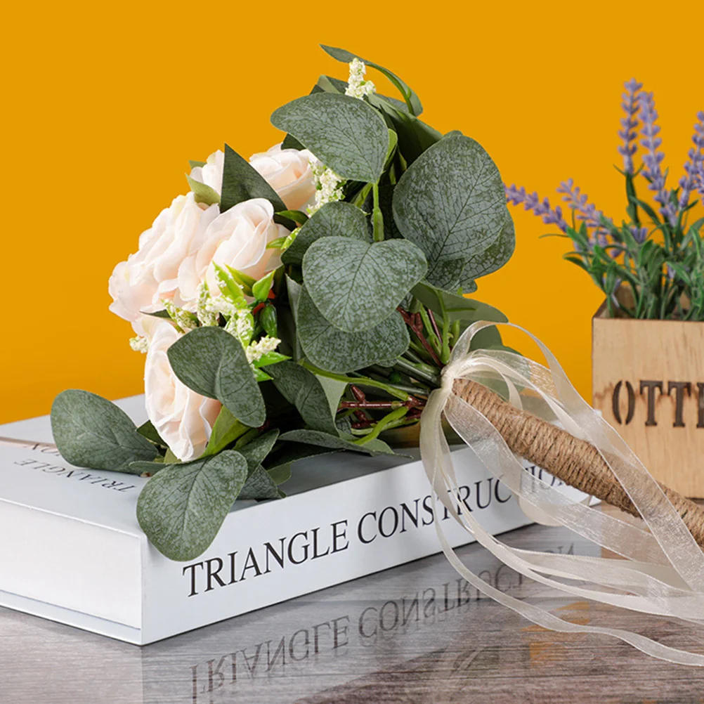 Искусственный букет подружки невесты с цветами в руках свадебные букеты розы для