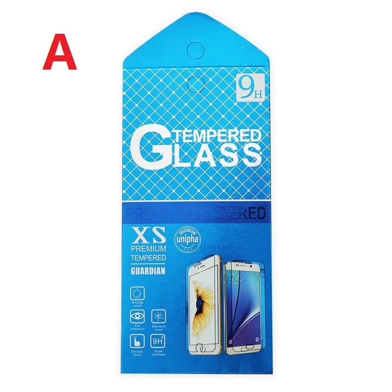 100pcs/lot Universal Paper Retail Package Packaging Box For iphone13pro max 12mini Tempered Glass Screen Protector Film