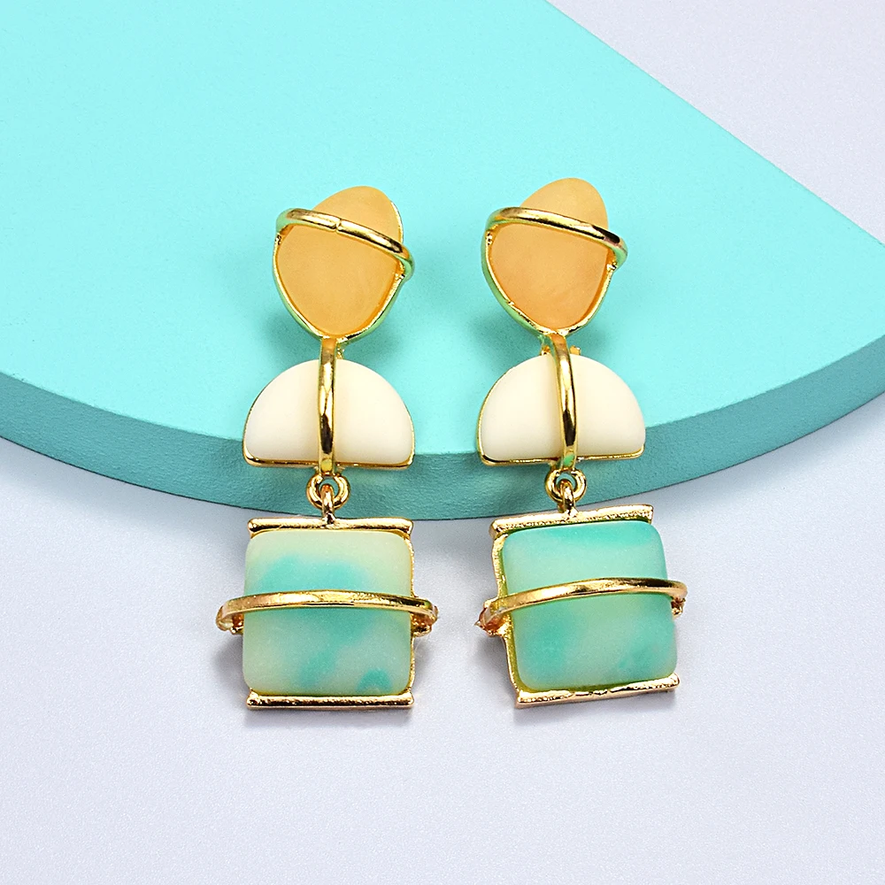 Женские Геометрические серьги-подвески в стиле бохо винтажные вечерние ничные