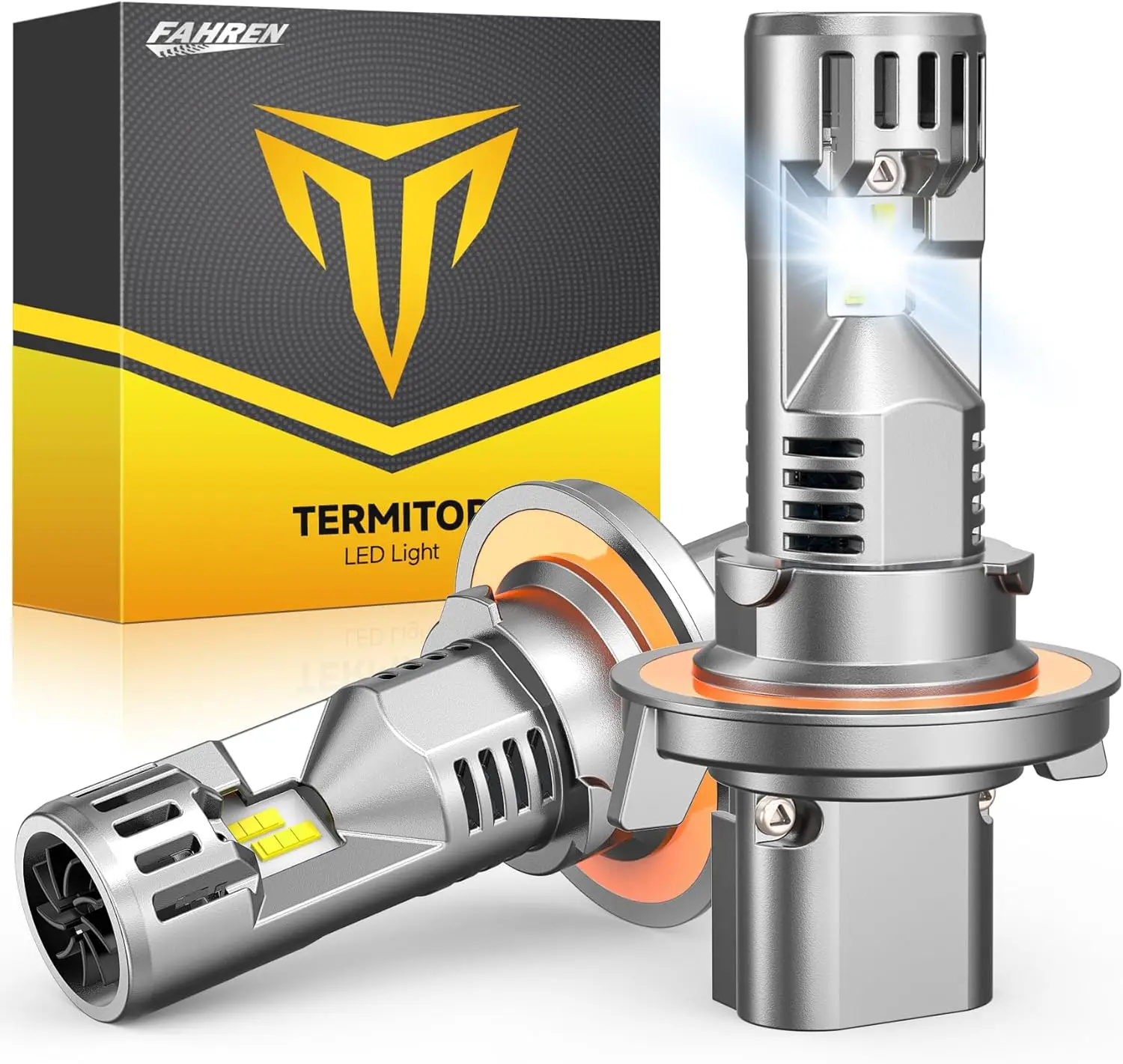 Фото 2 шт. светодиодные автомобильные фары H13 9008, сверхъяркие, 20000 лм, 6500K, белые, для Ford Ranger, Lincoln Navigator №1