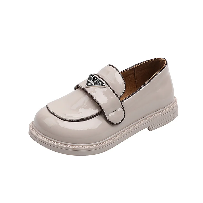

CNFSNJ New spring autumn star gentle leather shoes boys girls children casual shoes British rhinestones sneakers 26-36